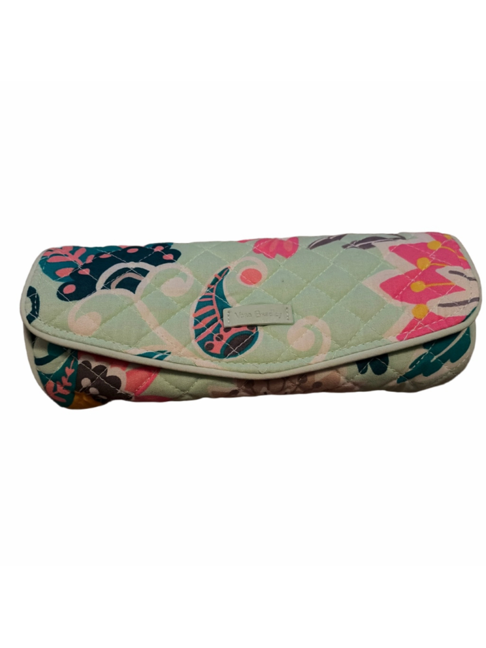Women's Vera Bradley Floral Cosmetic Bag One Size Green Pink